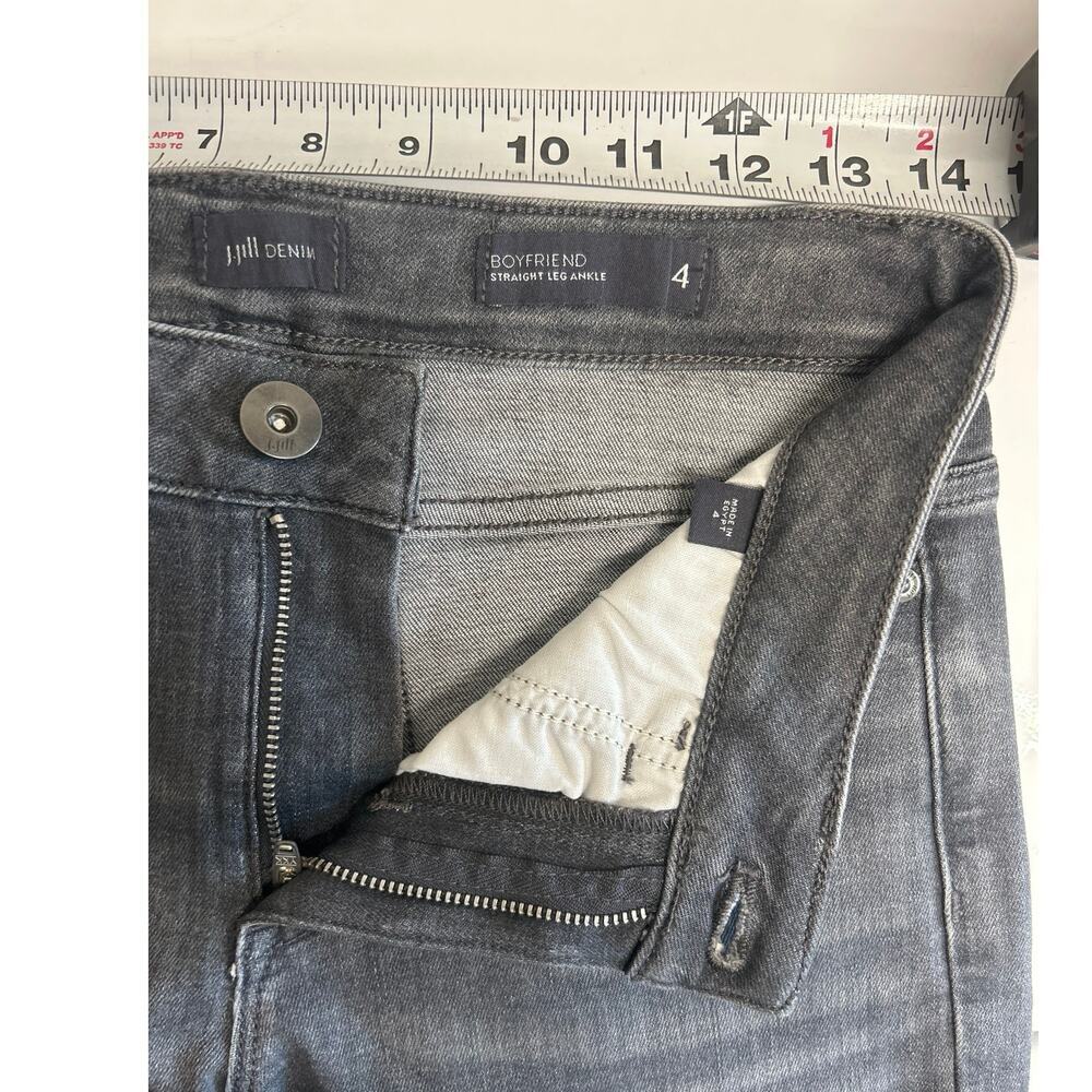 J. Jill Boyfriend Gray Straight Leg Ankle Stretch Jean Size 4 - Picture 8 of 11